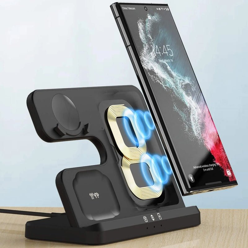 3 in 1 Wireless Fast Charging Station (For Samsung) - Black - - Neolyst