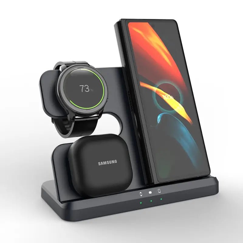 3 in 1 Wireless Fast Charging Station (For Samsung) - Black - - Neolyst