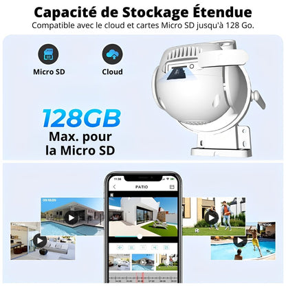 Caméra de Surveillance WiFi Nouvelle Génération - 4MP (2MP + 2MP) Sans Carte SD - EU - Neolyst