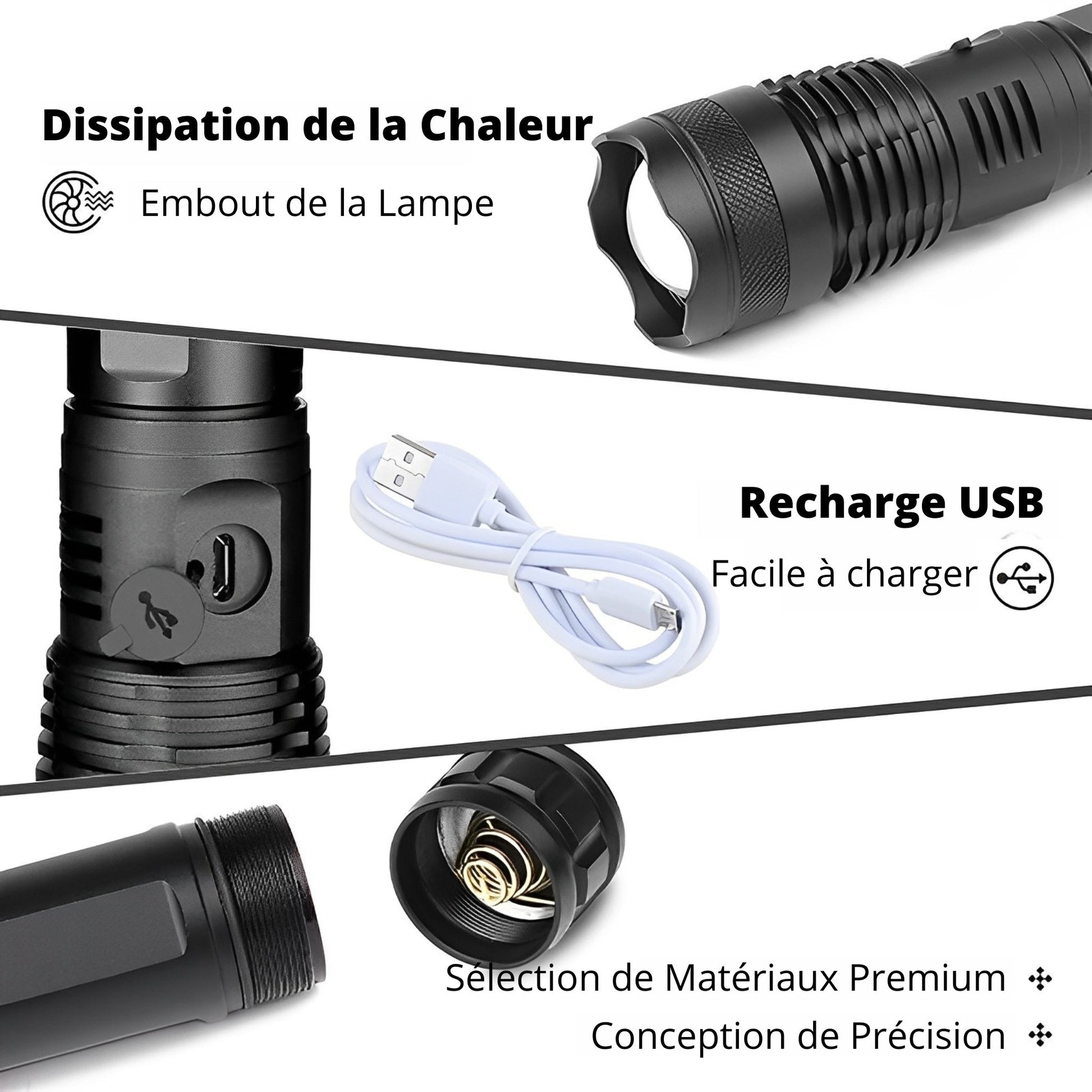 Lampe Torche Ultra-Puissante 90000 Lumens - Neolyst
