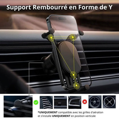 Support Téléphone Voiture Gravité - Non Inclus - - Neolyst